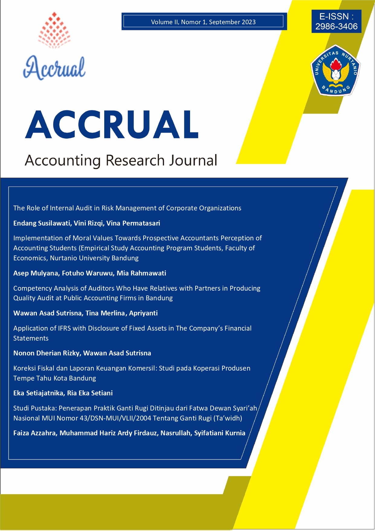 Accounting Research Journal (Accrual)