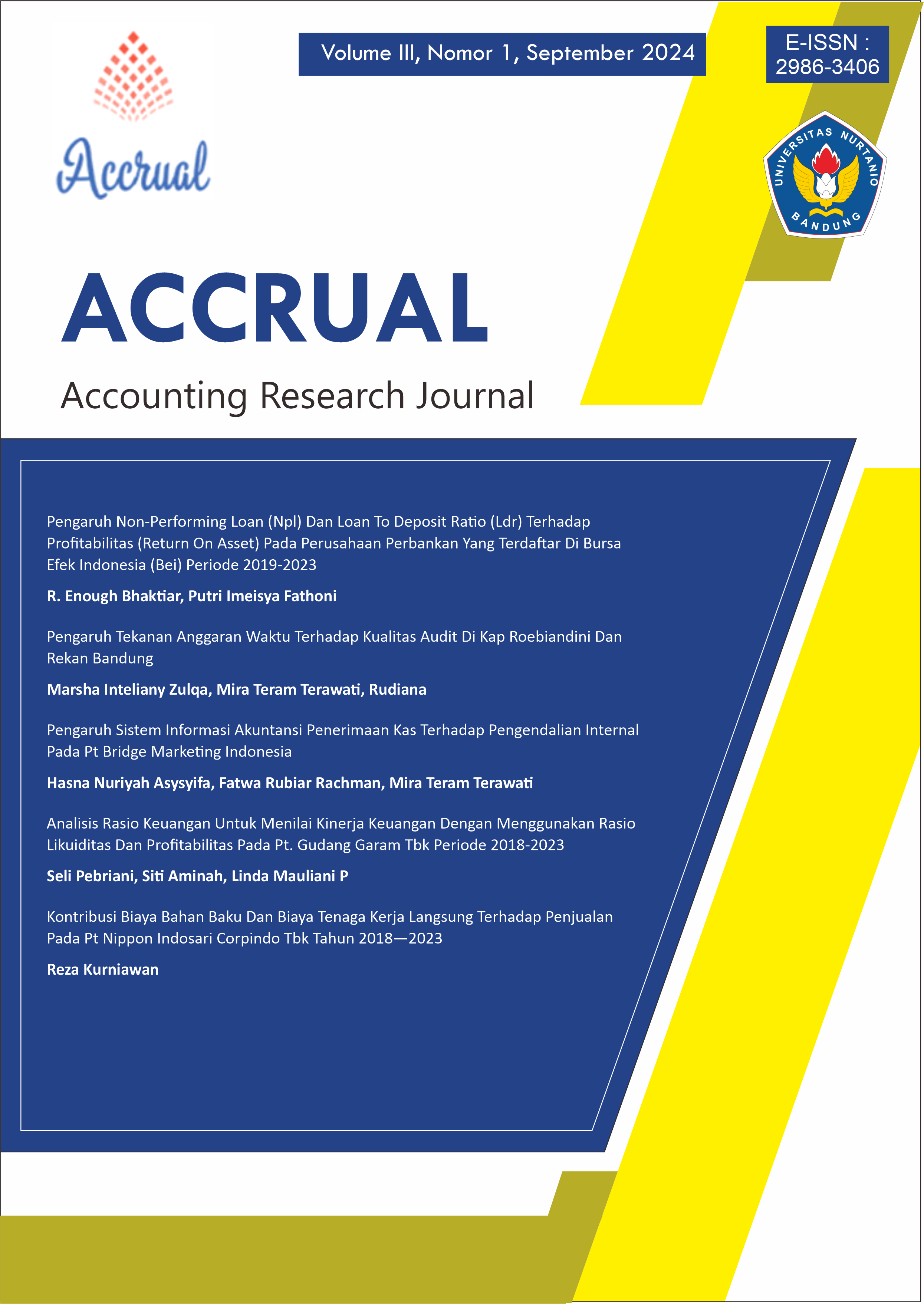 Accounting Research Journal (Accrual)