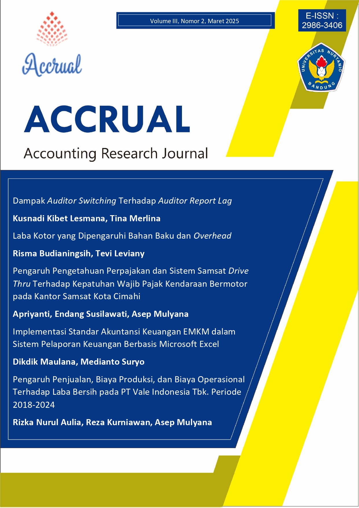 Accounting Research Journal (Accrual)