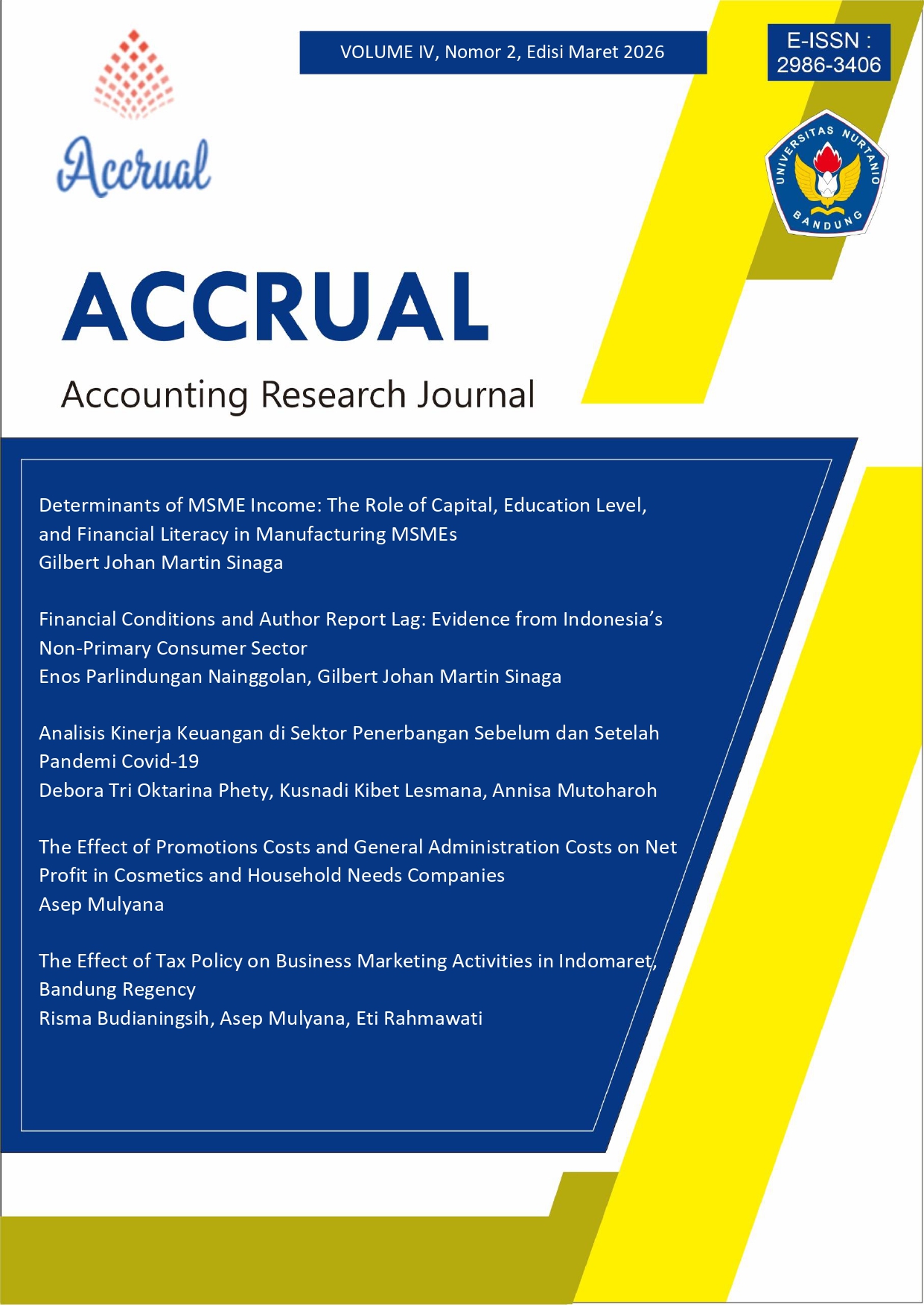 					View Vol. 4 No. 2 (2026): Accounting Research Journal (March 2026-Aug 2026)
				