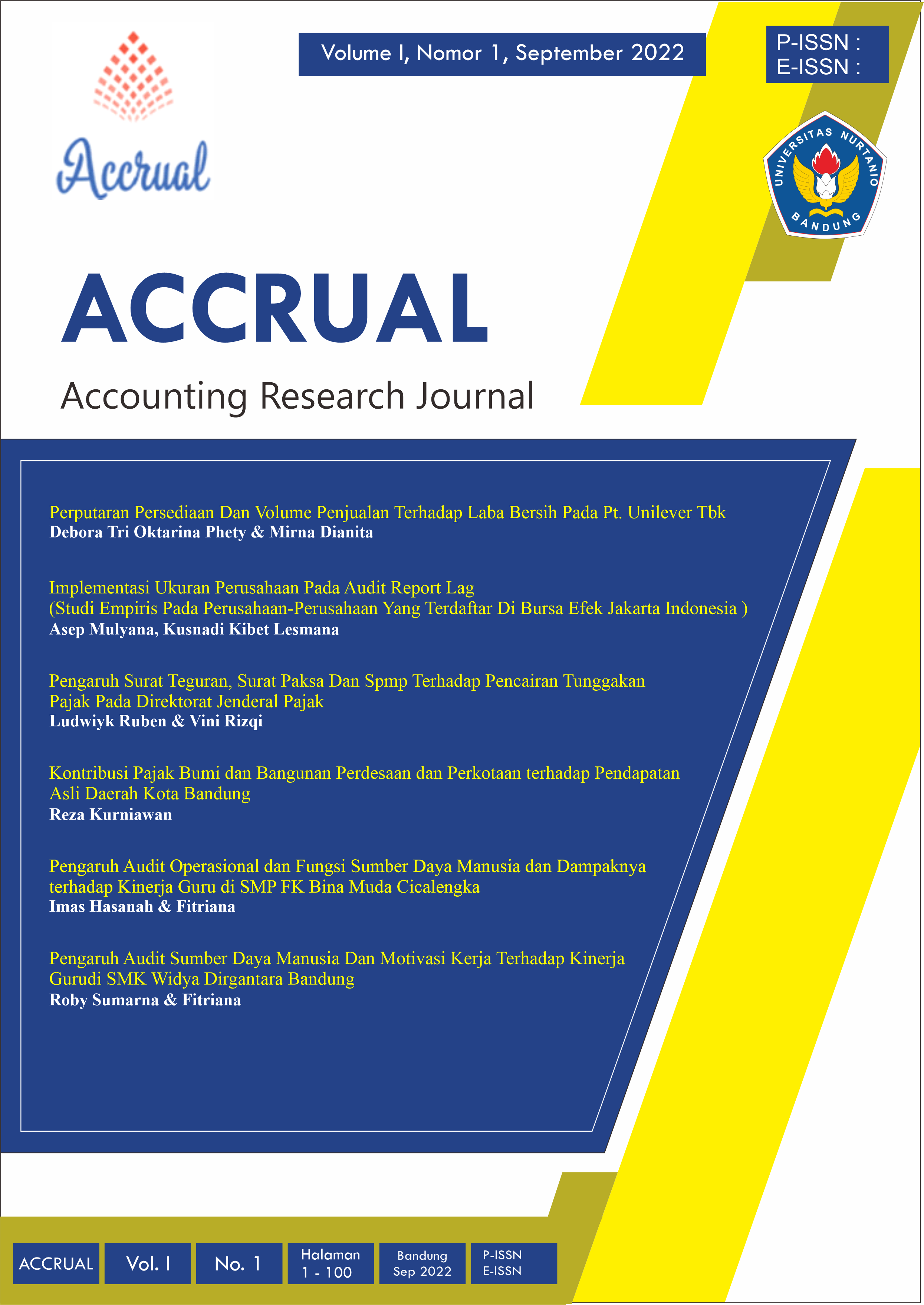 Accounting Research Journal (Accrual)